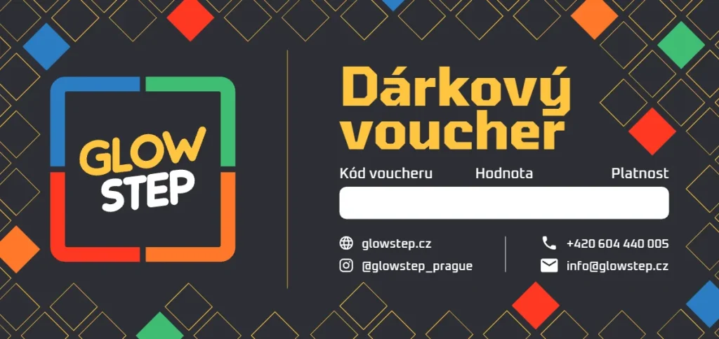 Ukázka dárkového voucheru Glowstep
